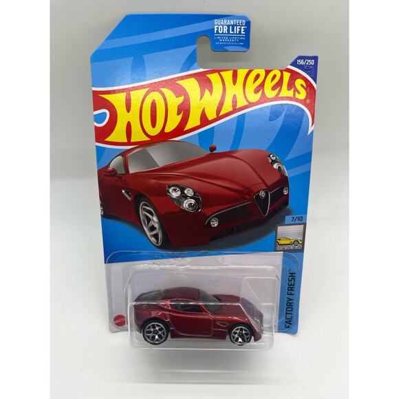Hot Wheels Alfa Romeo 8 C Competizione Red Factory Fresh Sealed - Picture 1 of 4